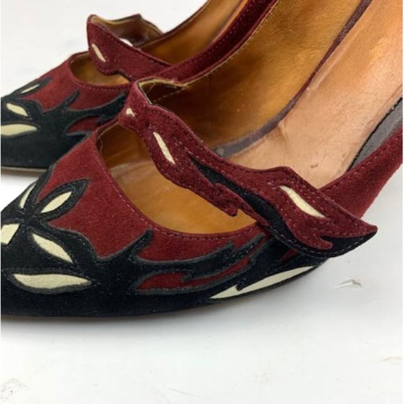 Isabel Marant Kylie Suede Flower Applique Heels *Read* - Picture 4 of 14